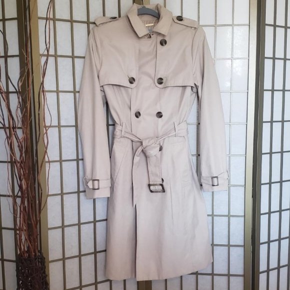 Antonio Melani Double Breasted Button Trench Coat - Picture 2 of 4